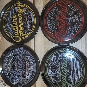 COPY - Crate and Barrel Set of 4 pizza plates